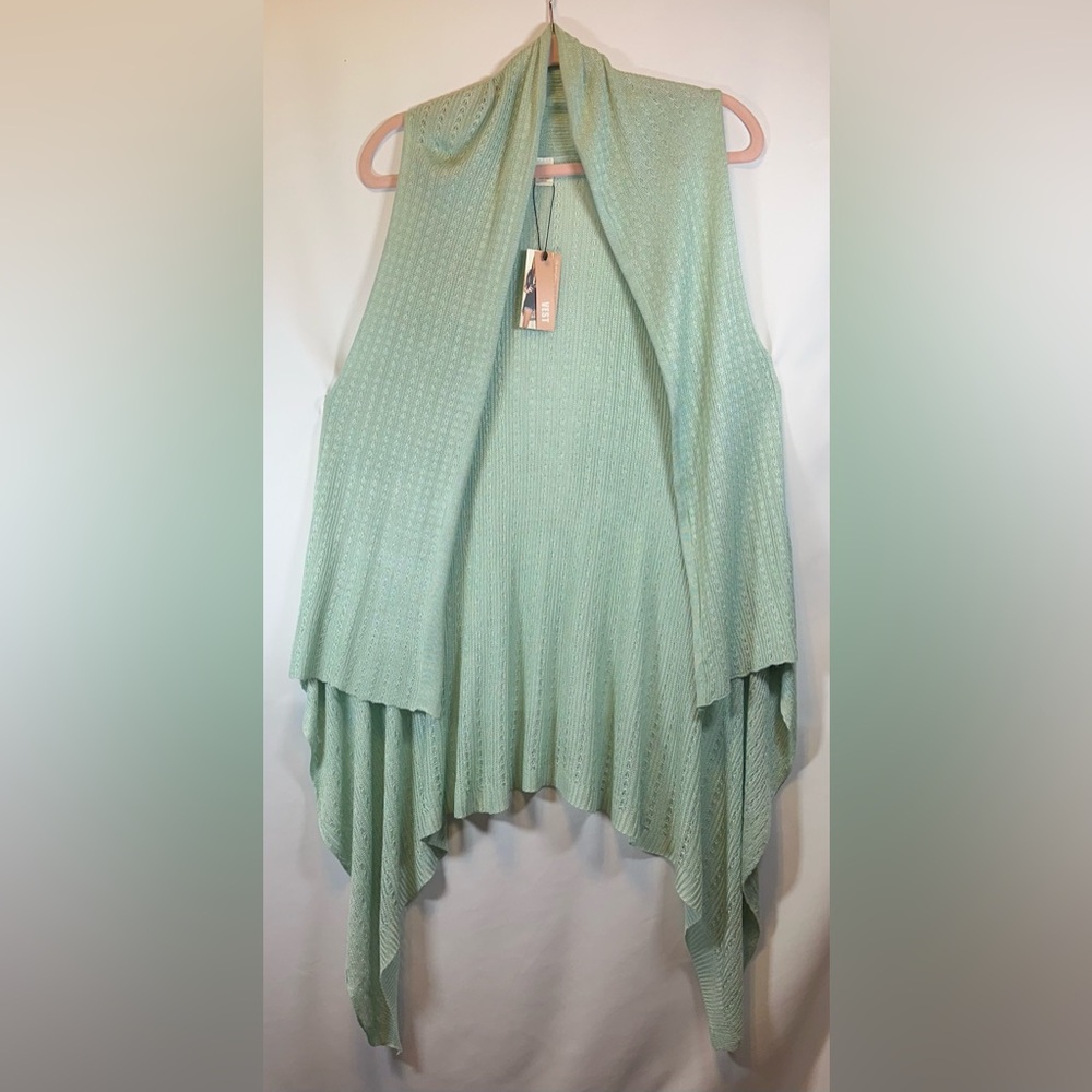 Do Everything In Love Mint Green Knit Cardigan Shrug One-Size